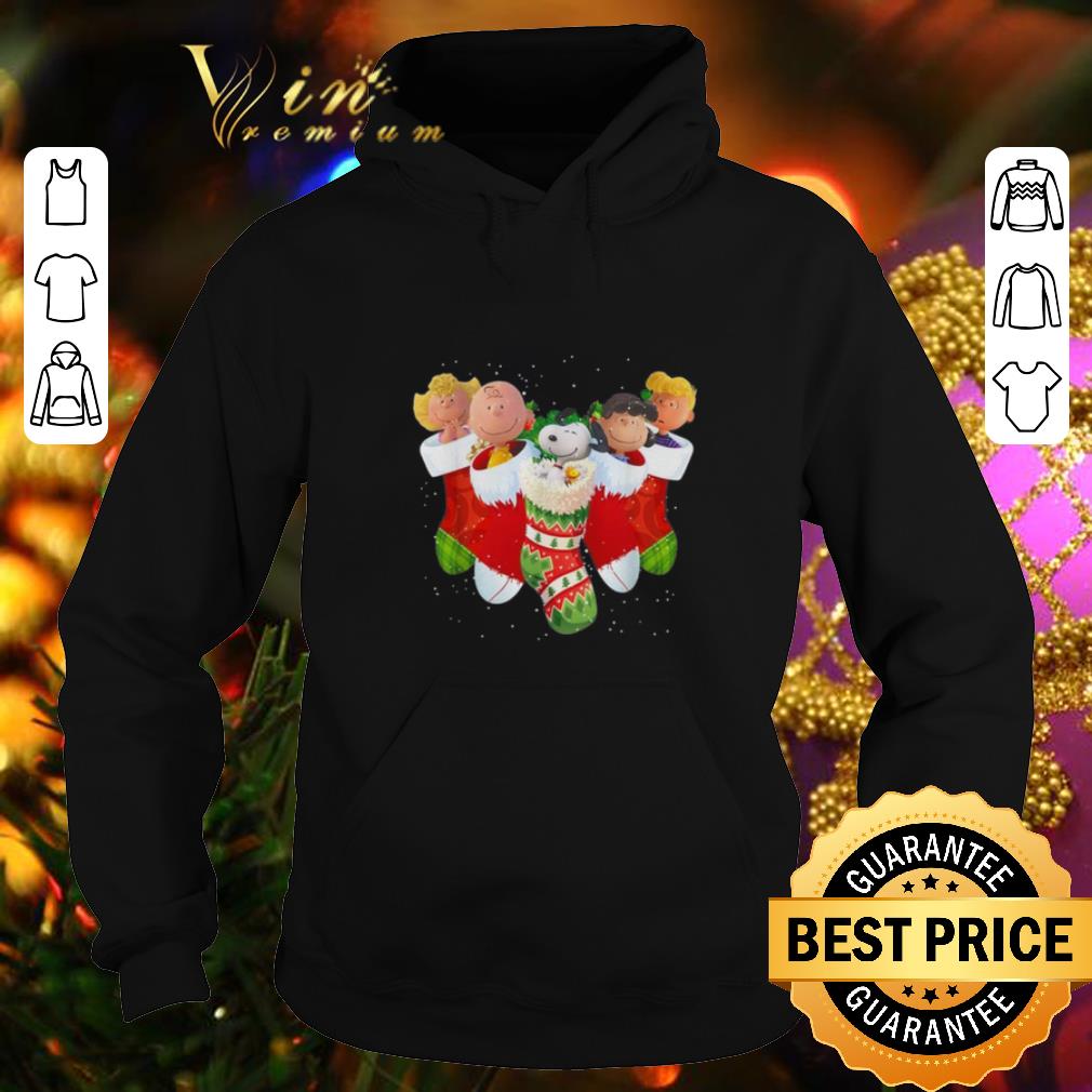 Hot The Peanuts characters socks Christmas shirt 4 - Hot The Peanuts characters socks Christmas shirt