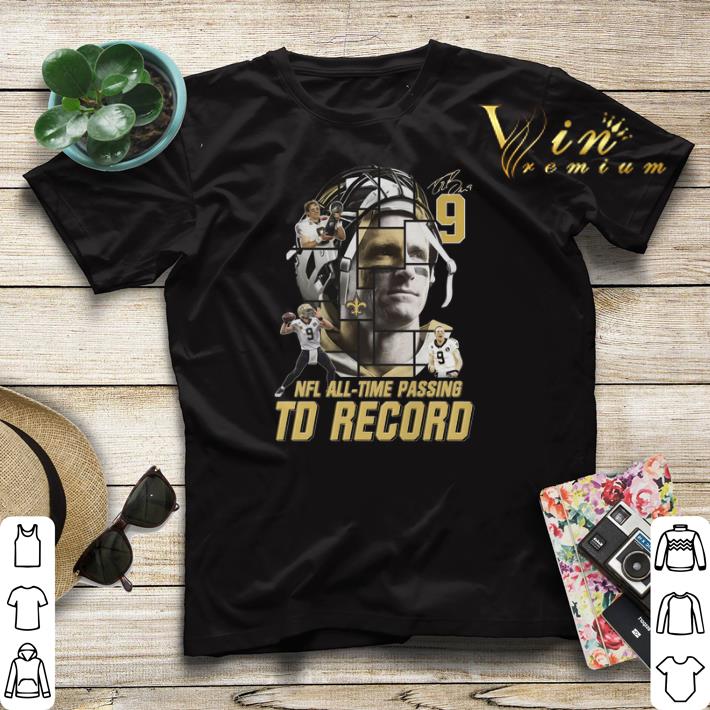 New Orleans Saints 9 Drew Brees signed passing to record 540 shirt 4 - New Orleans Saints 9 Drew Brees signed passing to record 540 shirt