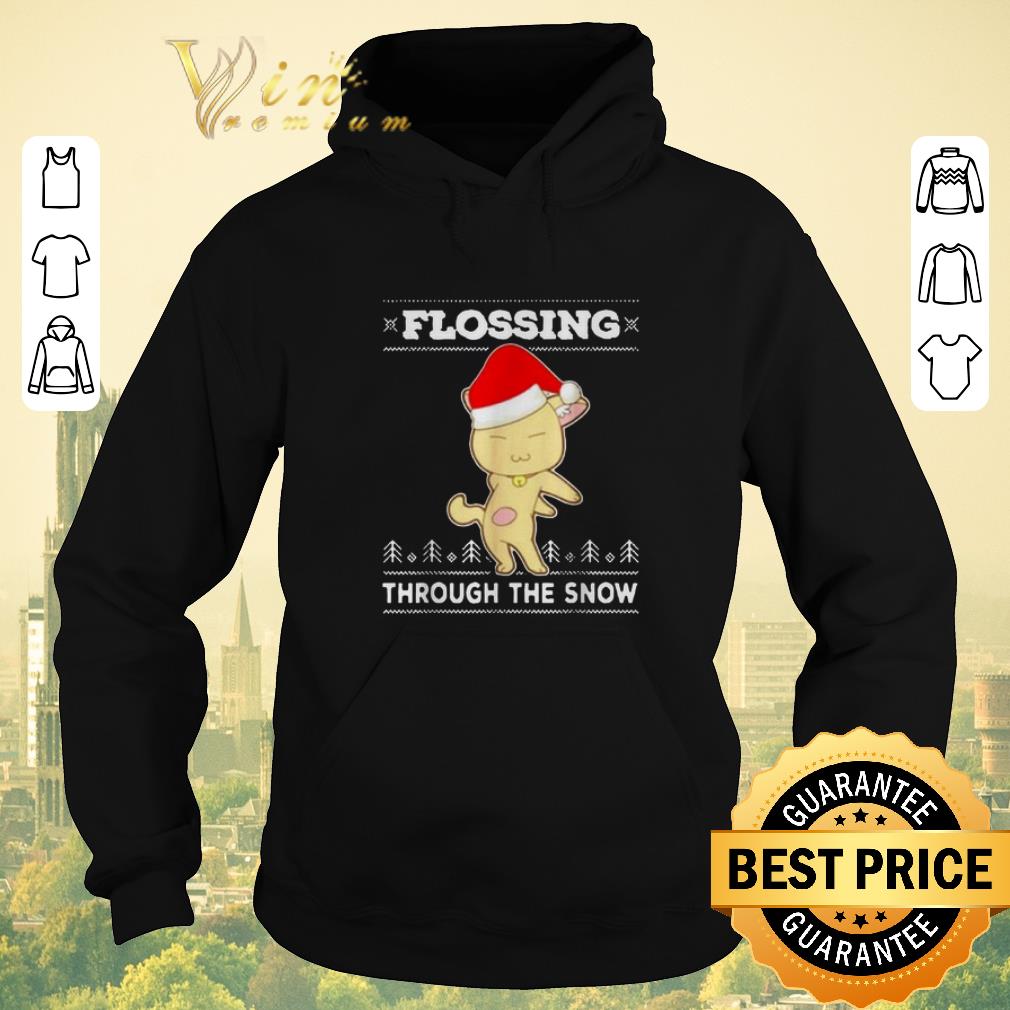 Nice Ugly Christmas Cat Flossing through the snow sweater Nice Ugly Christmas Cat Flossing through the snow sweater 4 - Nice Ugly Christmas Cat Flossing through the snow sweater