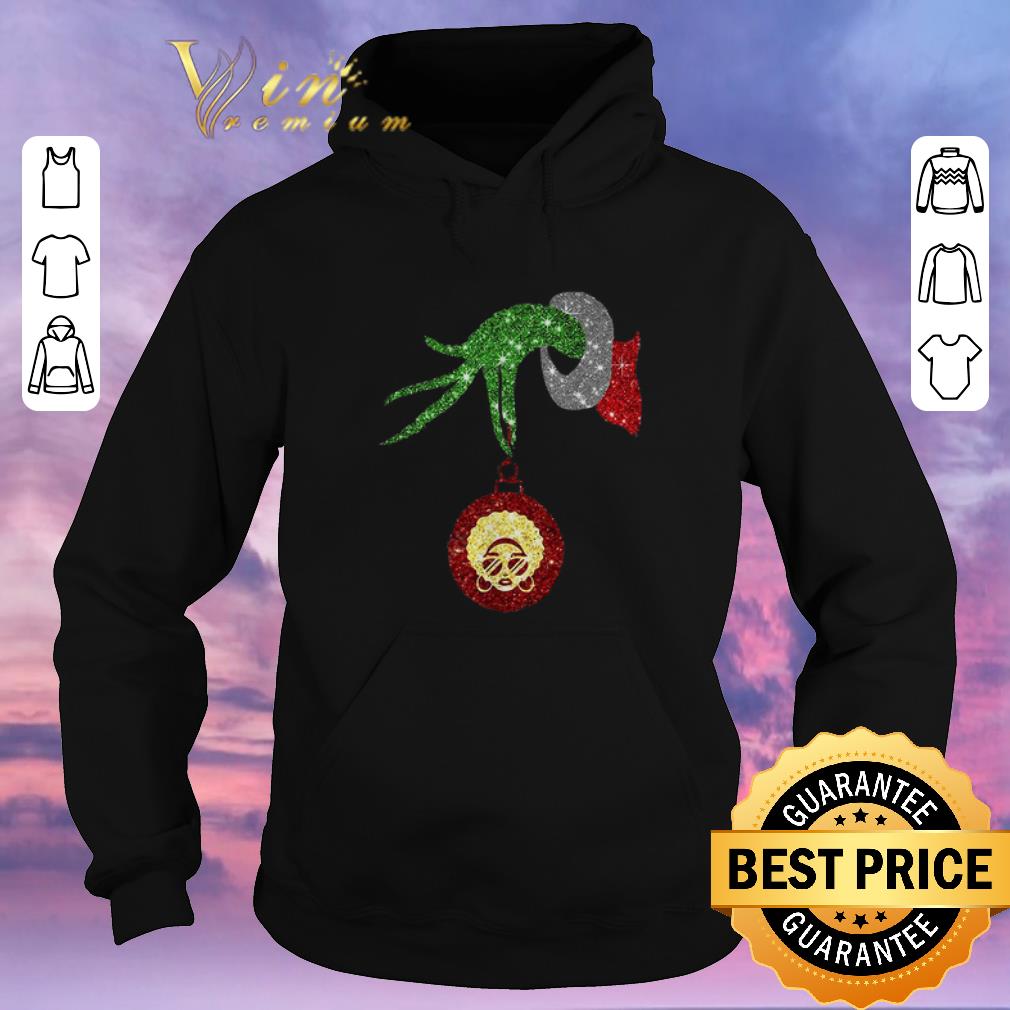 Official Christmas Grinch hand holding Black Woman shirt Official Christmas Grinch hand holding Black Woman shirt 4 - Official Christmas Grinch hand holding Black Woman shirt