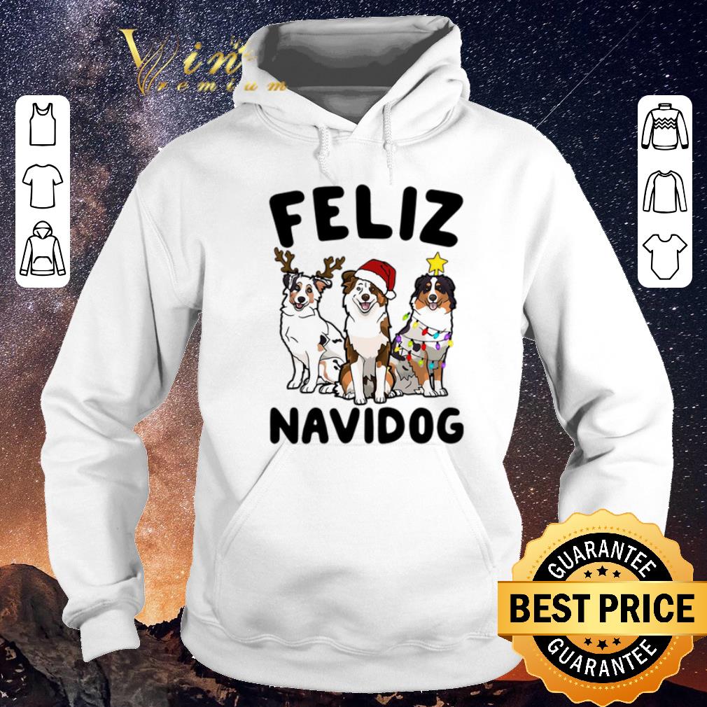 Original Christmas Feliz Navidog Australian Shepherd shirt Original Christmas Feliz Navidog Australian Shepherd shirt 4 - Original Christmas Feliz Navidog Australian Shepherd shirt