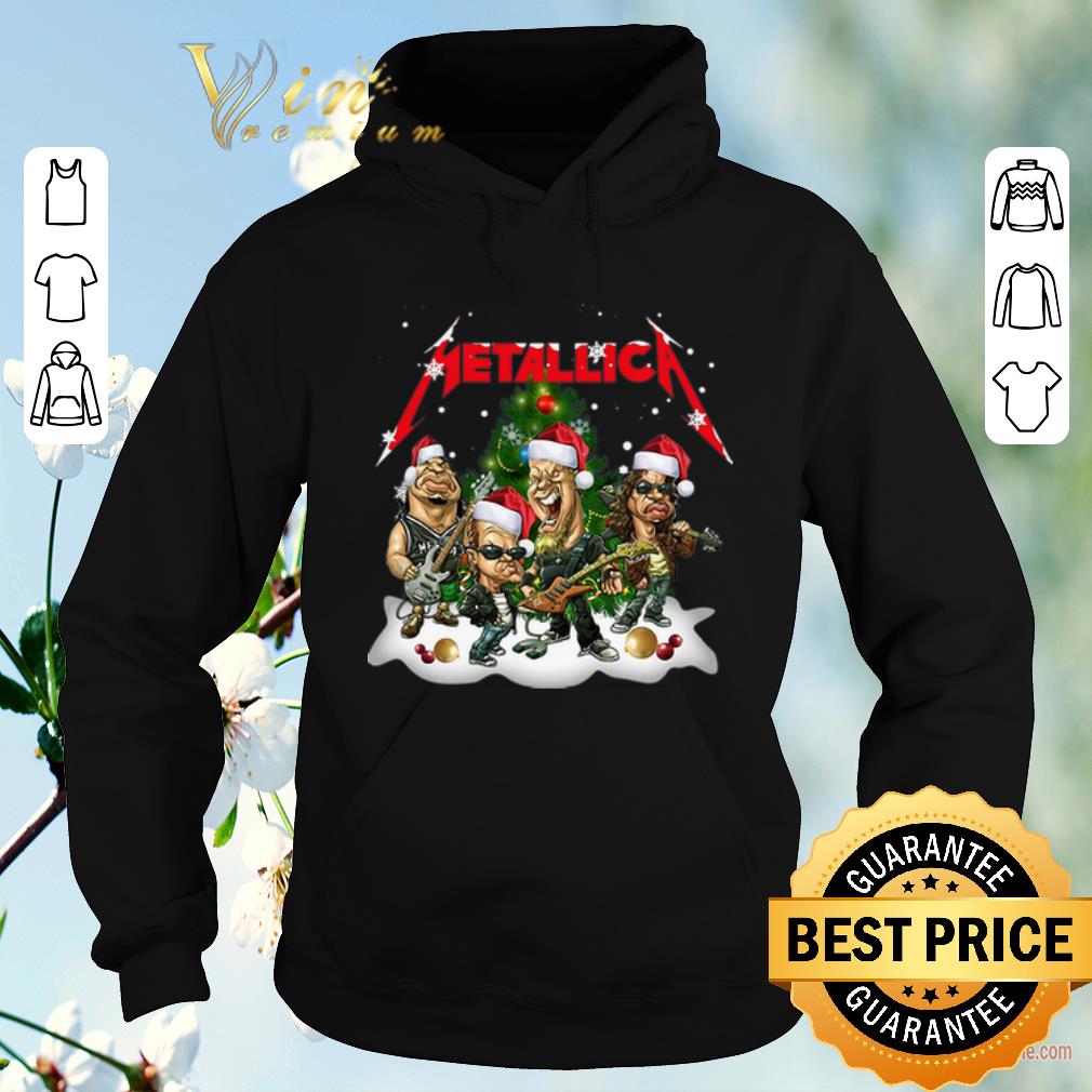 Original Christmas Tree Metallica band members parody Santa shirt 4 - Original Christmas Tree Metallica band members parody Santa shirt
