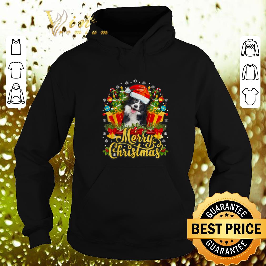 Original Merry Christmas Border Collie Santa Hat shirt Original Merry Christmas Border Collie Santa Hat shirt 4 - Original Merry Christmas Border Collie Santa Hat shirt