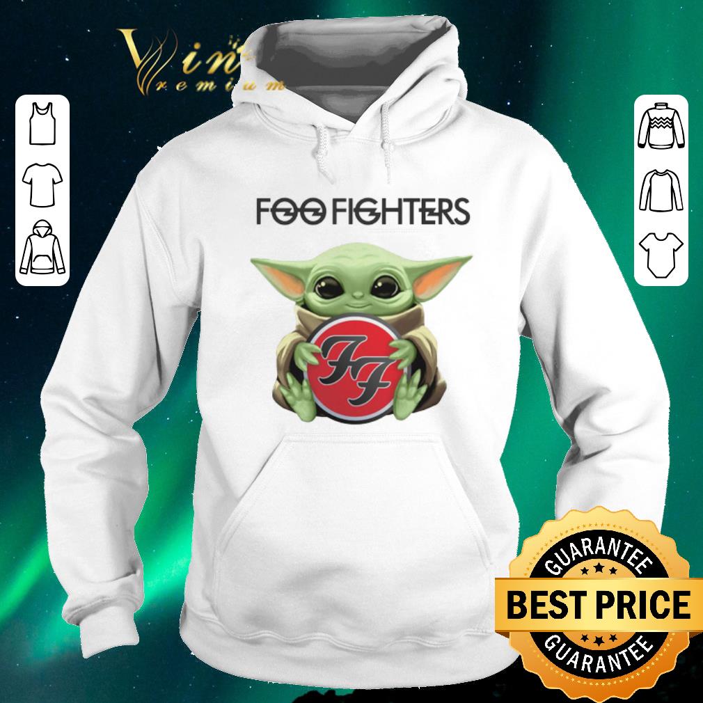 Premium Baby Yoda hug Foo Fighters shirt sweater 4 - Premium Baby Yoda hug Foo Fighters shirt sweater