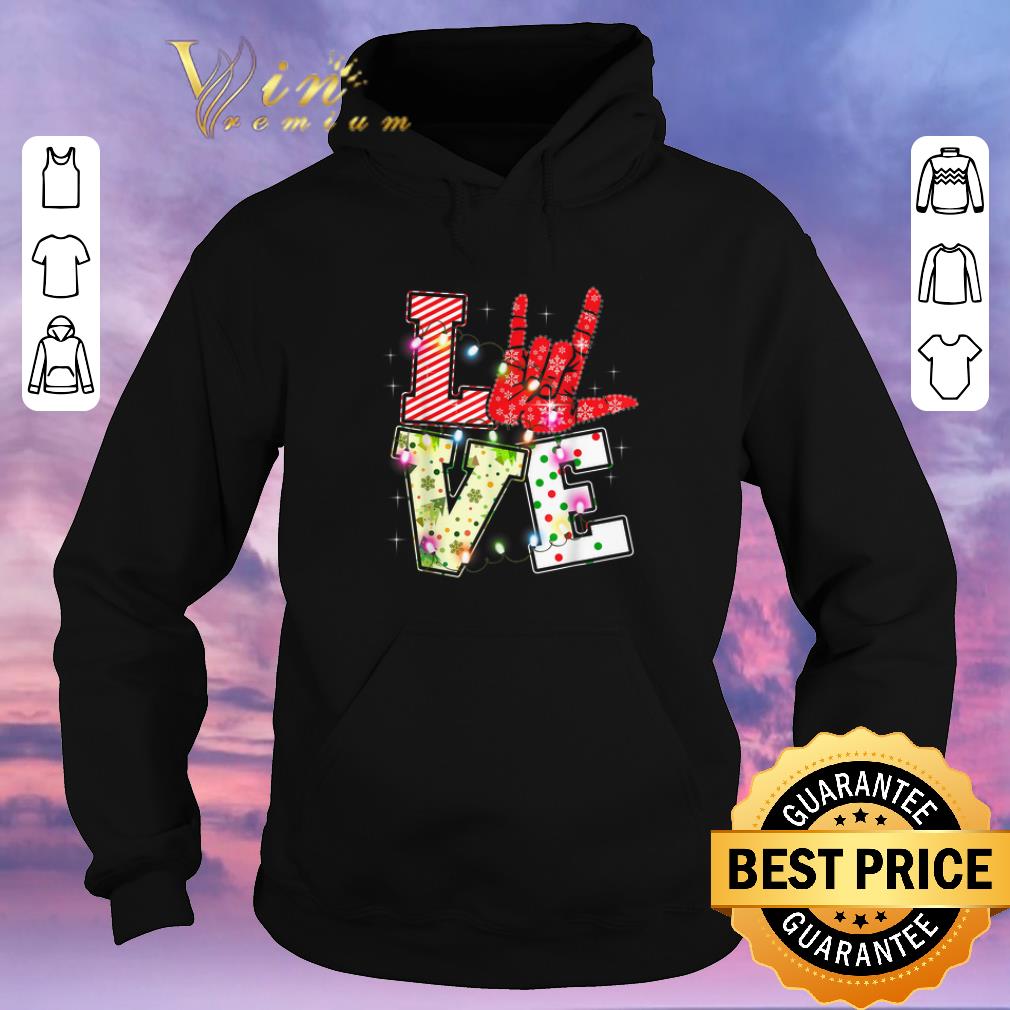 Premium Love Hand Sign Language Christmas Light Xmas shirt sweater Premium Love Hand Sign Language Christmas Light Xmas shirt sweater 4 - Premium Love Hand Sign Language Christmas Light Xmas shirt sweater