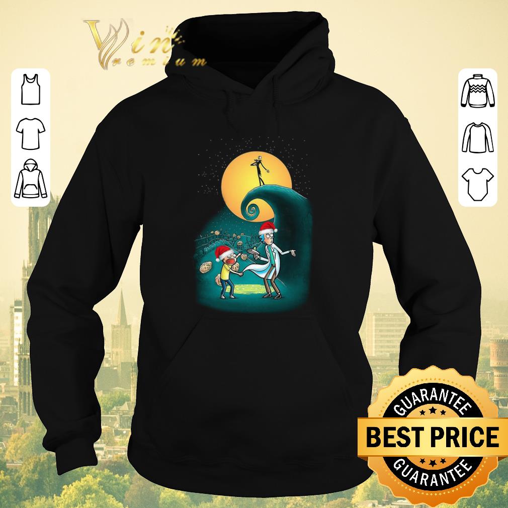 Premium Rick and Morty Nightmare Before Christmas shirt sweater 4 - Premium Rick and Morty Nightmare Before Christmas shirt sweater