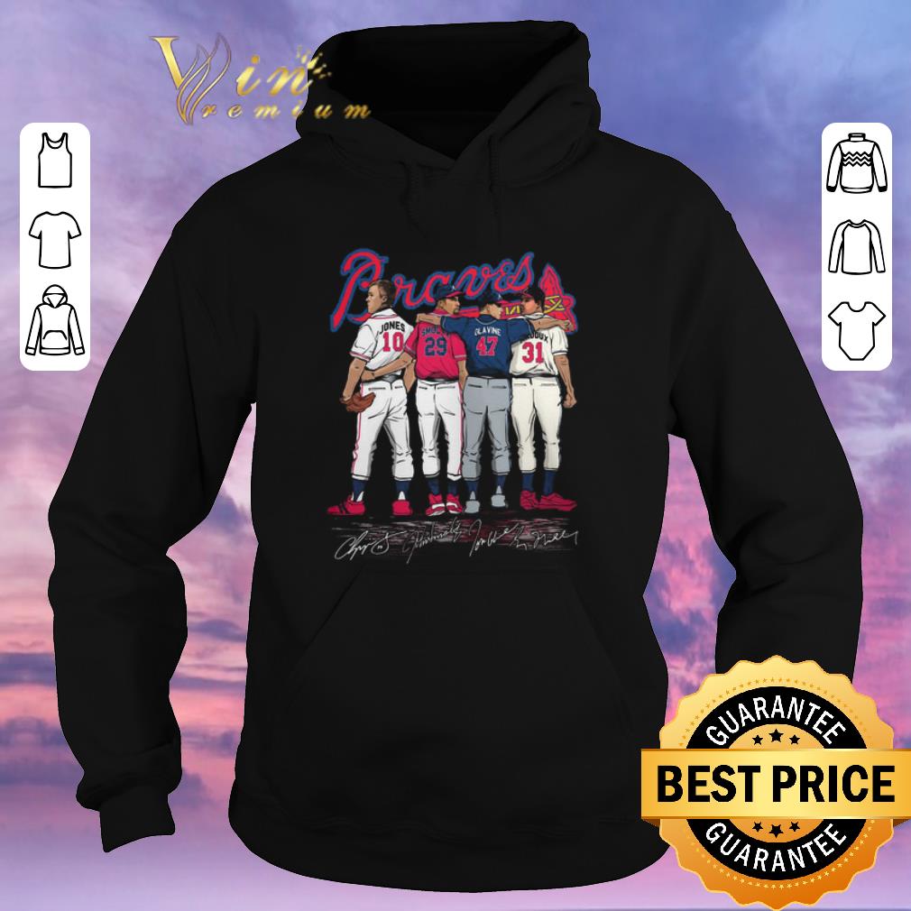 Pretty Atlanta Braves Chipper Jones Smoltz Glavine Maddux all signature shirt sweater 4 - Pretty Atlanta Braves Chipper Jones Smoltz Glavine Maddux all signature shirt sweater