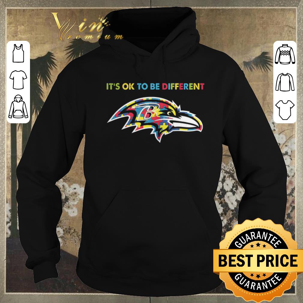 Pretty Autism It s ok to be different Baltimore Ravens shirt sweater 4 - Pretty Autism It's ok to be different Baltimore Ravens shirt sweater