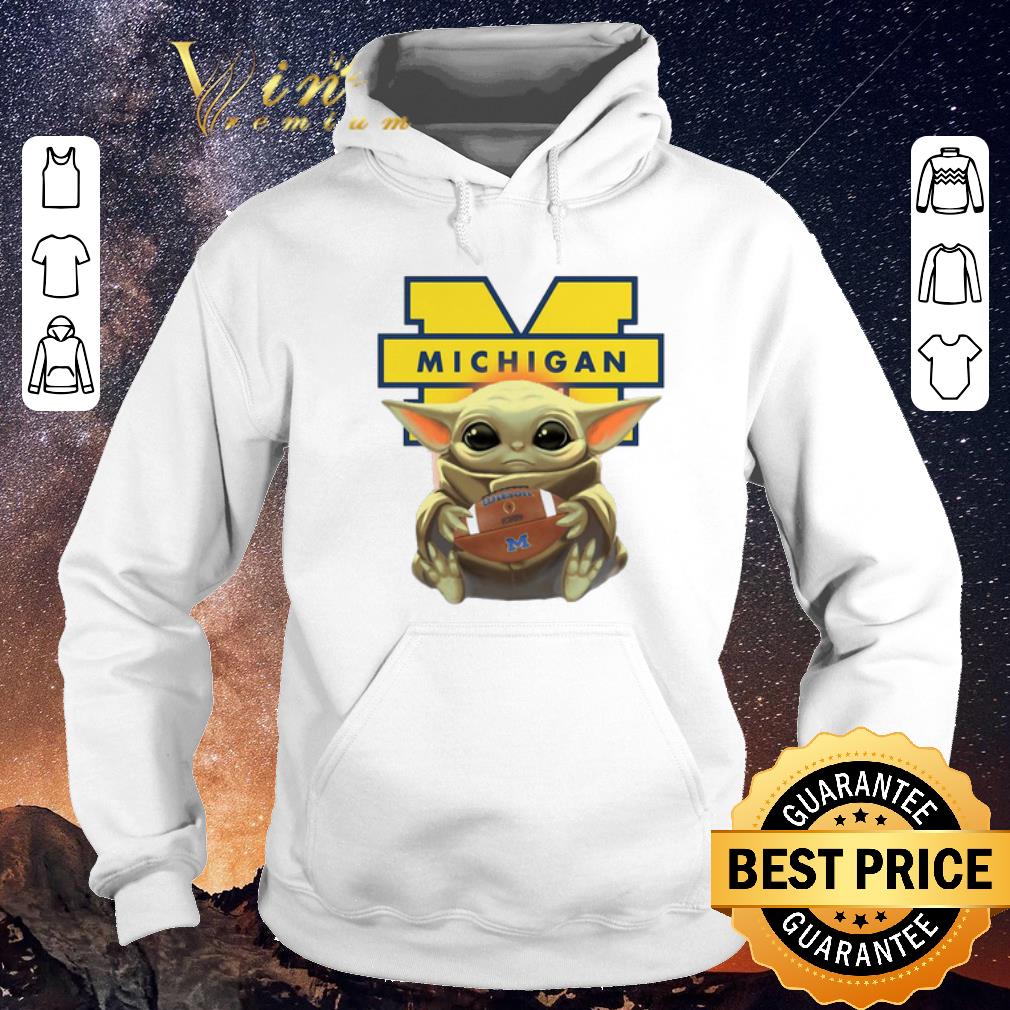 Pretty Baby Yoda hug Michigan Wolverine Star Wars Mandalorian shirt sweater 4 - Pretty Baby Yoda hug Michigan Wolverine Star Wars Mandalorian shirt sweater