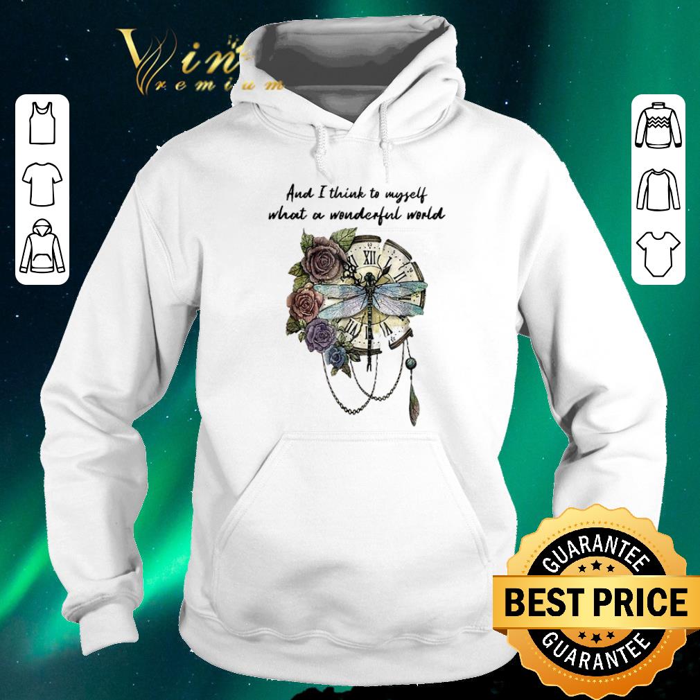 Pretty Dragonfly clock and i think to myself what a wonderful world shirt sweater Pretty Dragonfly clock and i think to myself what a wonderful world shirt sweater 4 - Pretty Dragonfly clock and i think to myself what a wonderful world shirt sweater