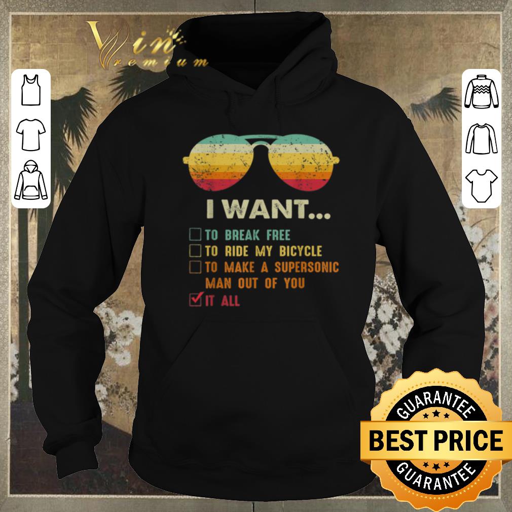 Pretty Vintage Sunglass i want to break free to ride my bicycle it all shirt Pretty Vintage Sunglass i want to break free to ride my bicycle it all shirt 4 - Pretty Vintage Sunglass i want to break free to ride my bicycle it all shirt