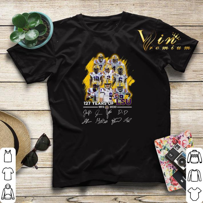 Signatures 127 years of LSU Tigers 1893 2020 shirt Signatures 127 years of LSU Tigers 1893 2020 shirt 4 - Signatures 127 years of LSU Tigers 1893 2020 shirt