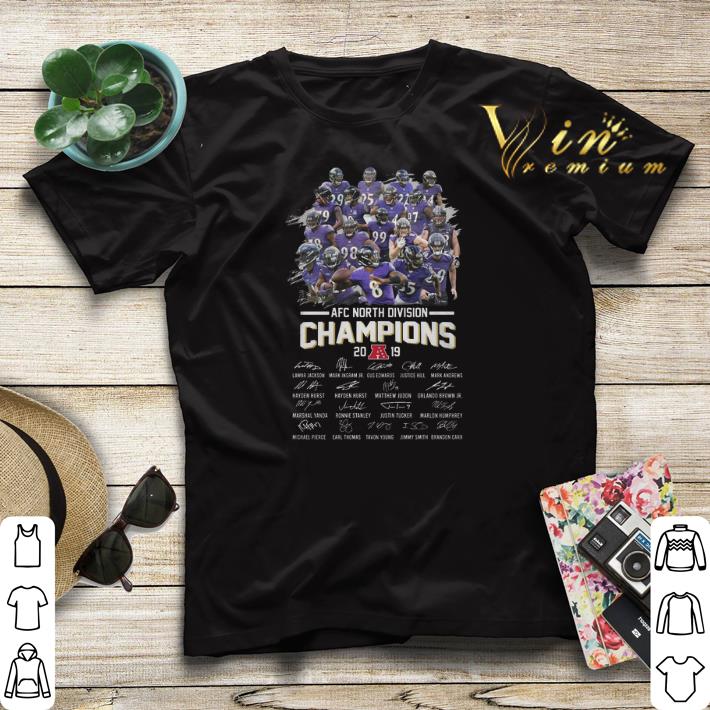 Signatures AFC North Division Champions 2019 Baltimore Ravens shirt Signatures AFC North Division Champions 2019 Baltimore Ravens shirt 4 - Signatures AFC North Division Champions 2019 Baltimore Ravens shirt