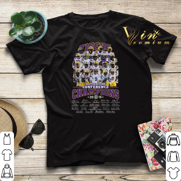 Signatures Lsu Tigers Southeastern Conference Champions 2019 shirt 4 - Signatures Lsu Tigers Southeastern Conference Champions 2019 shirt