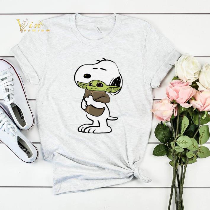 Star Wars Snoopy hugging Baby Yoda shirt 4 - Star Wars Snoopy hugging Baby Yoda shirt
