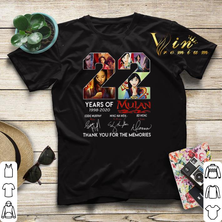 Thank you for the memories 22 Years of Mulan 1998 2020 signature shirt Thank you for the memories 22 Years of Mulan 1998 2020 signature shirt 4 - Thank you for the memories 22 Years of Mulan 1998 2020 signature shirt