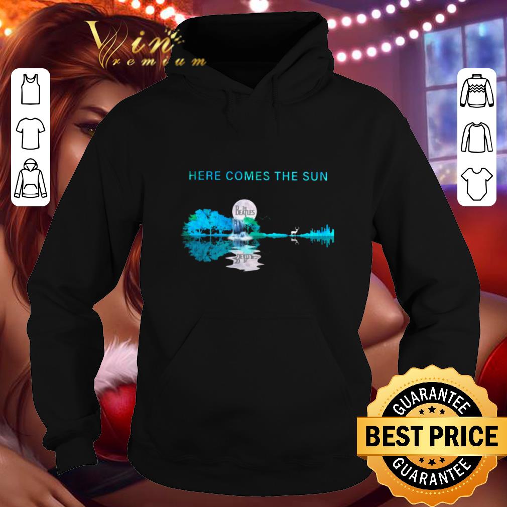 Top Moon The Beatles here comes the sun guitar lake shirt 4 - Top Moon The Beatles here comes the sun guitar lake shirt
