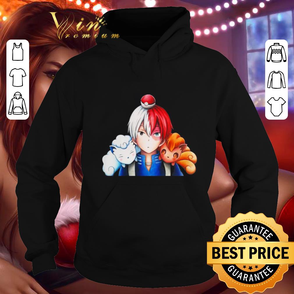 Top Shoto Todoroki & Pokemon My hero academia Alolan Vulpix shirt Top Shoto Todoroki Pokemon My hero academia Alolan Vulpix shirt 4 - Top Shoto Todoroki & Pokemon My hero academia Alolan Vulpix shirt