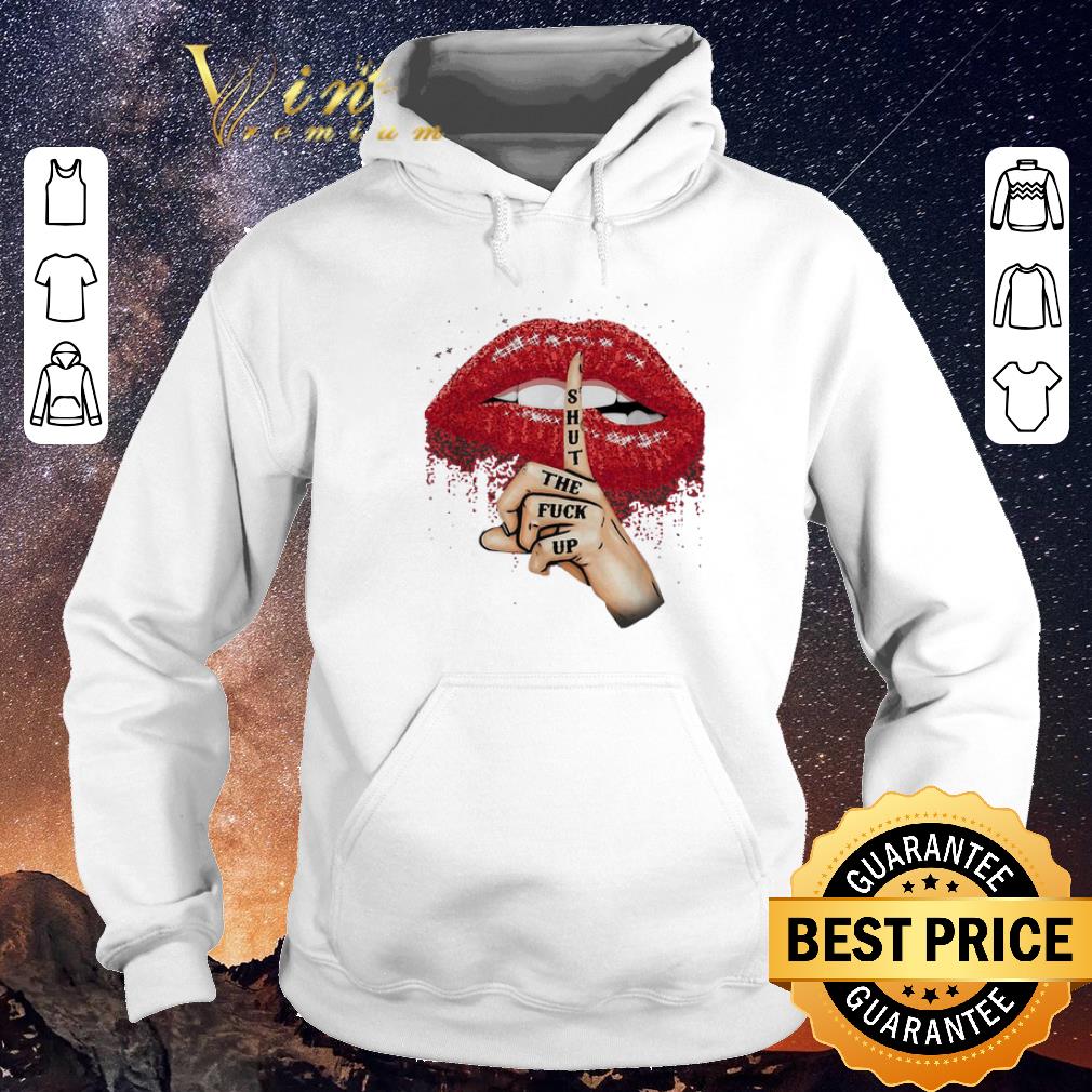 Top Shut the fuck up red glitter lips version shirt sweater Top Shut the fuck up red glitter lips version shirt sweater 4 - Top Shut the fuck up red glitter lips version shirt sweater