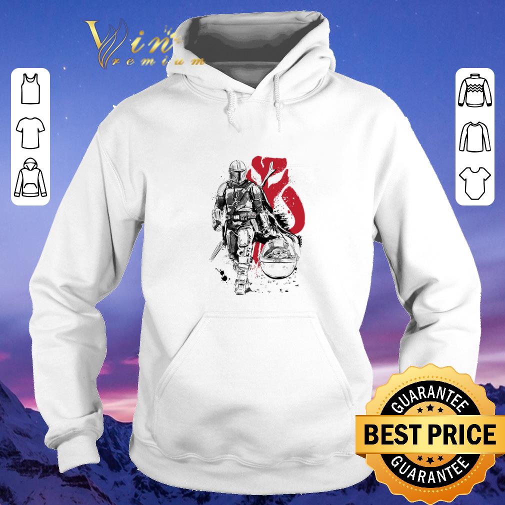 Top The Mandalorian Lone hunter and cub Baby Yoda shirt sweater 4 - Top The Mandalorian Lone hunter and cub Baby Yoda shirt sweater
