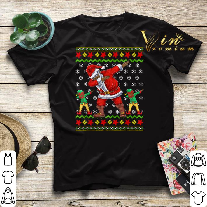 Ugly Christmas African American Dabbing Santa Elf sweater Ugly Christmas African American Dabbing Santa Elf sweater 4 - Ugly Christmas African American Dabbing Santa Elf sweater