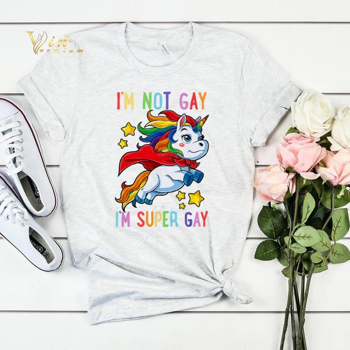 Unicorn I m not Gay i m super Gay LGBT shirt sweater 4 - Unicorn I'm not Gay i'm super Gay LGBT shirt sweater