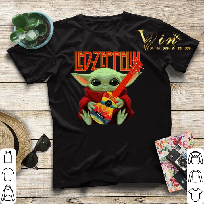 Baby Yoda Hug Led Zeppelin Guitar Star Wars shirt sweater 4 - Baby Yoda Hug Led Zeppelin Guitar Star Wars shirt sweater