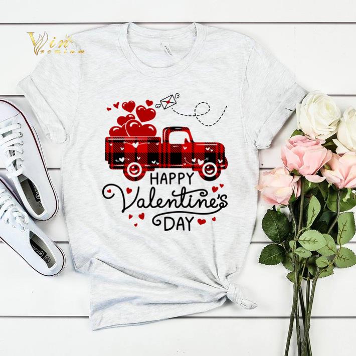 Happy Valentine s Day Red Plaid Truck Heart shirt sweater 4 - Happy Valentine's Day Red Plaid Truck Heart shirt sweater