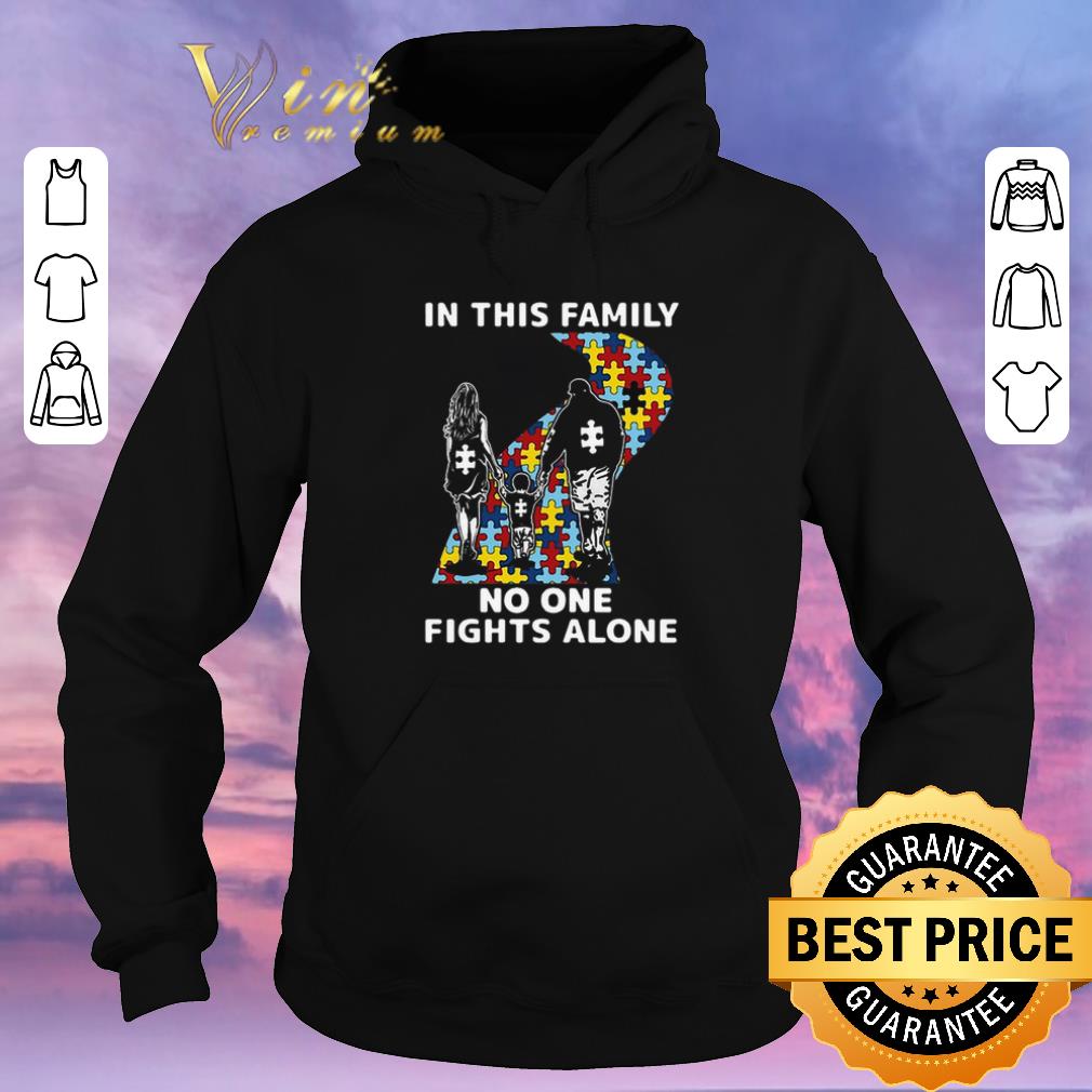 Hot Autism road in this family no one fights alone shirt sweater 4 - Hot Autism road in this family no one fights alone shirt sweater