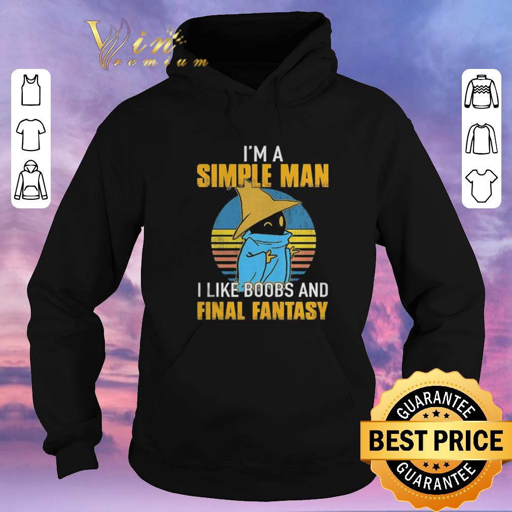 Hot Black Mage I m a simple man i like boobs and Final Fantasy shirt sweater 4 - Hot Black Mage I'm a simple man i like boobs and Final Fantasy shirt sweater