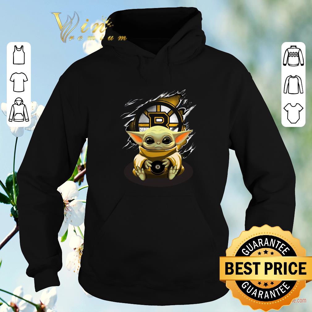 Hot Star Wars Baby Yoda Blood Inside Boston Bruins shirt sweater 4 - Hot Star Wars Baby Yoda Blood Inside Boston Bruins shirt sweater