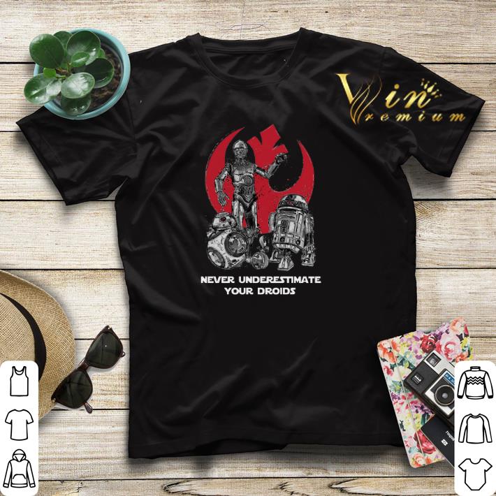 Never Underestimate Your Droids Star Wars shirt sweater 4 - Never Underestimate Your Droids Star Wars shirt sweater