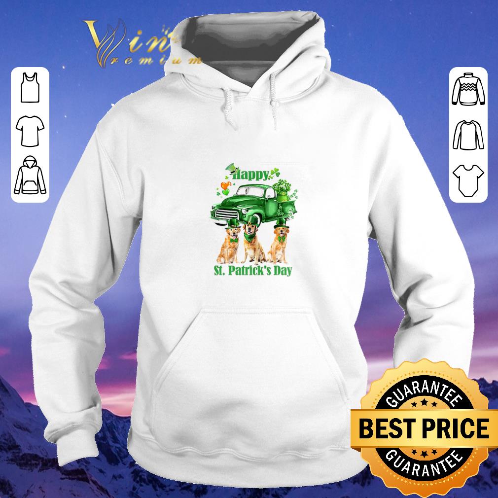 Original Golden Retriever Happy St Patrick s Day Four leaf clover shirt sweater 4 - Original Golden Retriever Happy St Patrick's Day Four-leaf clover shirt sweater