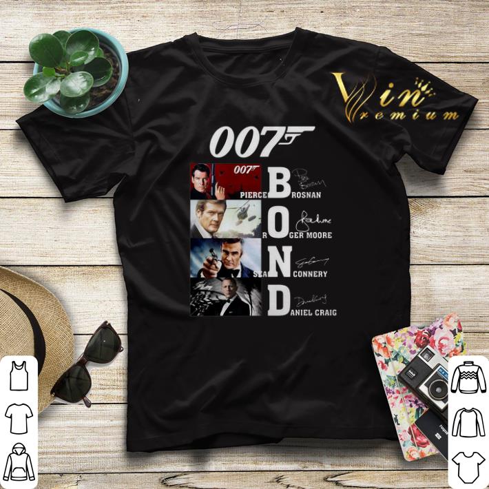 007 James Bond Pierce Brosnan Roger Moore Sean Connery signature shirt sweater 007 James Bond Pierce Brosnan Roger Moore Sean Connery signature shirt sweater 4 - 007 James Bond Pierce Brosnan Roger Moore Sean Connery signature shirt sweater