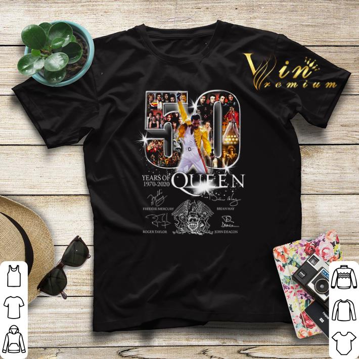 50 years of Queen 1970 2020 signatures Freddie Mercury Brian May shirt sweater 4 - 50 years of Queen 1970 2020 signatures Freddie Mercury Brian May shirt sweater