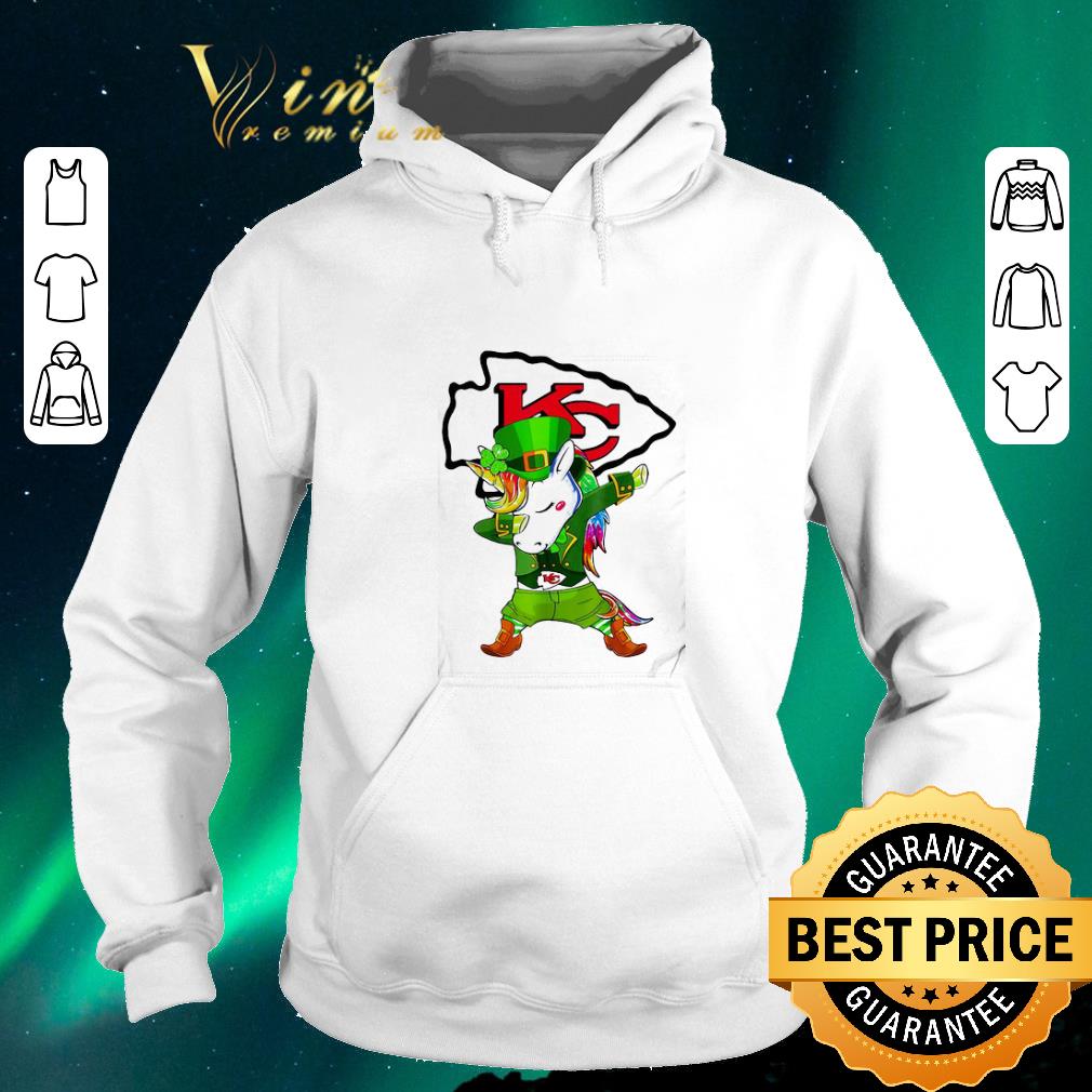 Awesome St Patrick s Day Unicorn Dabbing Kansas City Chief shirt sweater 4 - Awesome St Patrick’s Day Unicorn Dabbing Kansas City Chief shirt sweater