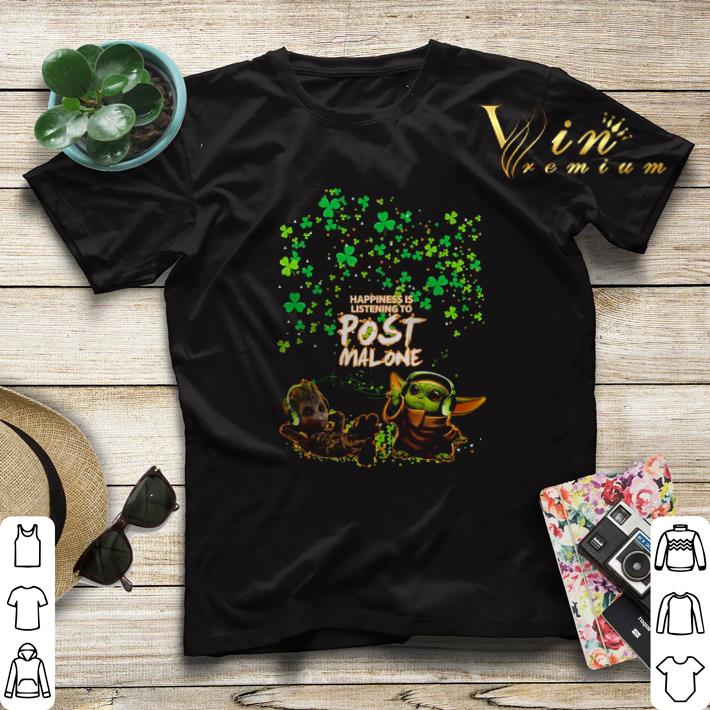 Baby Yoda Baby Groot happiness is listening to post Malone St Patrick day shirt sweater Baby Yoda Baby Groot happiness is listening to post Malone St Patrick day shirt sweater 4 - Baby Yoda Baby Groot happiness is listening to post Malone St Patrick day shirt sweater
