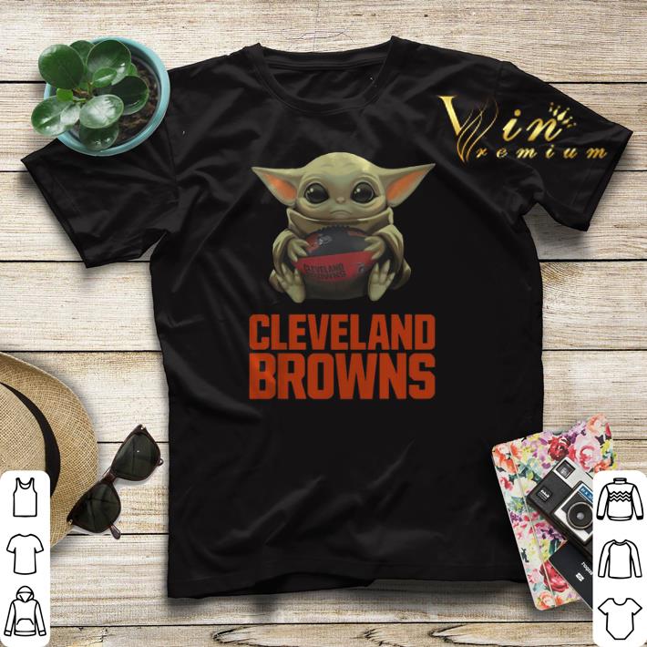 Baby Yoda Hug Cleveland Browns Logo Star Wars shirt sweater 4 - Baby Yoda Hug Cleveland Browns Logo Star Wars shirt sweater