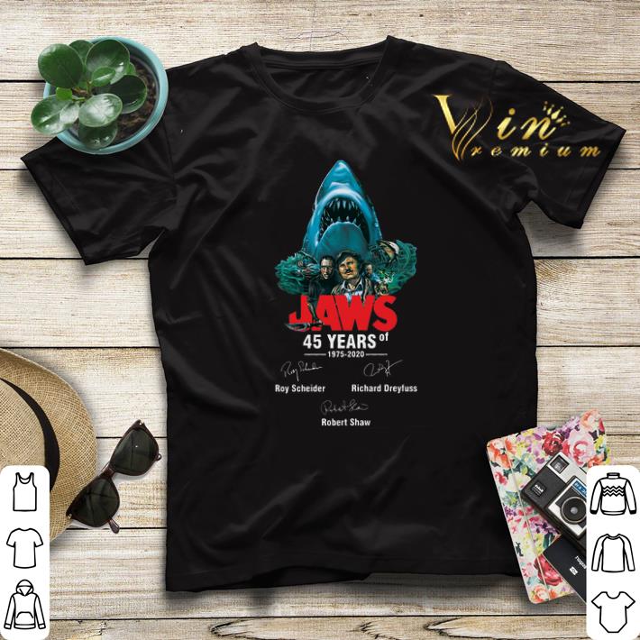 Jaws 45 years of 1975 2020 signatures Roy Scheider Robert Shaw shirt sweater 4 - Jaws 45 years of 1975 2020 signatures Roy Scheider Robert Shaw shirt sweater