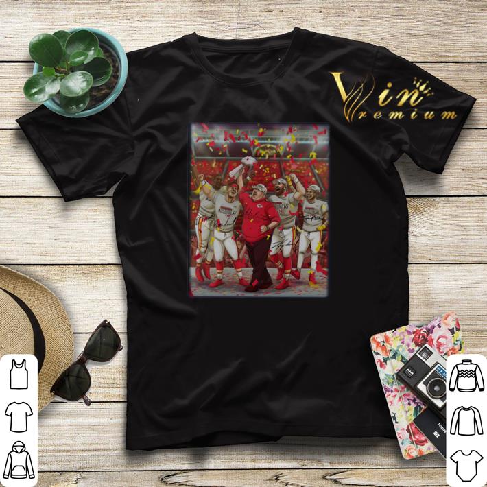 Kansas City Chiefs Andy Reid Super Bowl Champions signatures shirt sweater 4 - Kansas City Chiefs Andy Reid Super Bowl Champions signatures shirt sweater