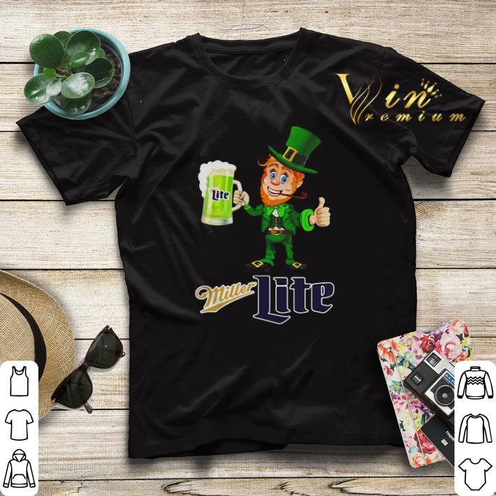 Leprechaun drinking Miller Lite beer shirt sweater Leprechaun drinking Miller Lite beer shirt sweater 4 - Leprechaun drinking Miller Lite beer shirt sweater