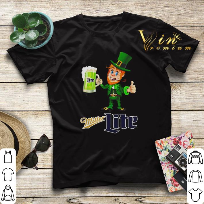 Leprechaun drinking Miller Lite beer shirt sweater 4 - Leprechaun drinking Miller Lite beer shirt sweater