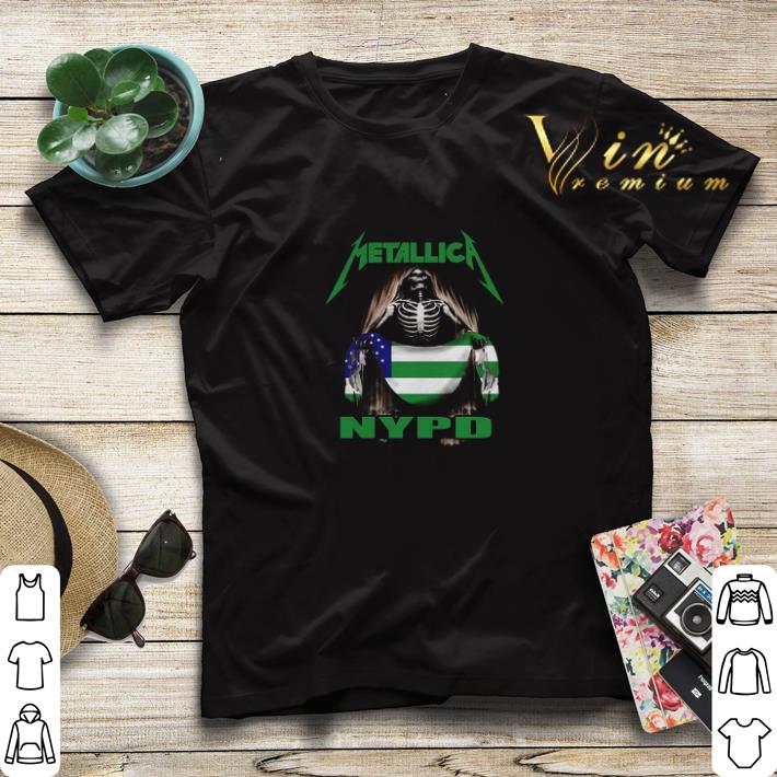 Metallica mashup NYPD New York City Police Department flag shirt sweater 4 - Metallica mashup NYPD New York City Police Department flag shirt sweater
