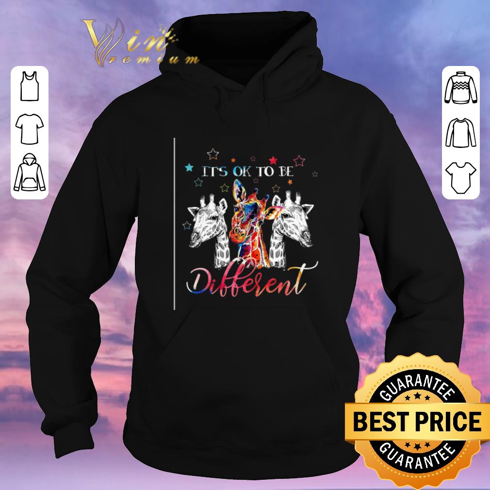 Nice Giraffes it's ok to be different colors shirt sweater Nice Giraffes it s ok to be different colors shirt sweater 4 - Nice Giraffes it's ok to be different colors shirt sweater