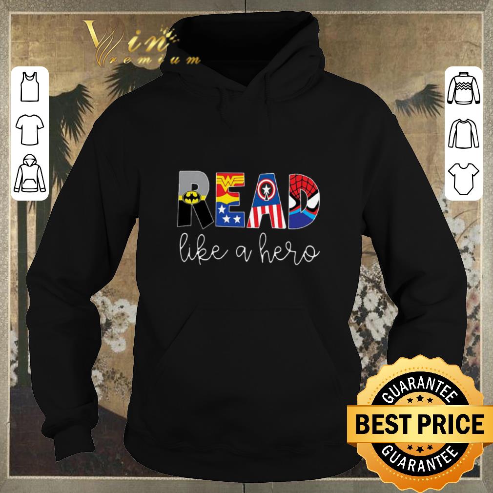 Nice Superheroes symbol read like a hero shirt Nice Superheroes symbol read like a hero shirt 4 - Nice Superheroes symbol read like a hero shirt