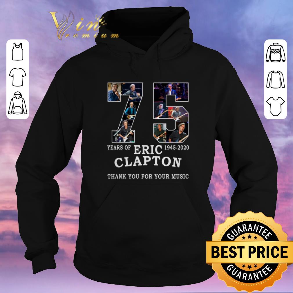 Official 75 years of Eric Clapton thank you for your music shirt sweater 4 - Official 75 years of Eric Clapton thank you for your music shirt sweater