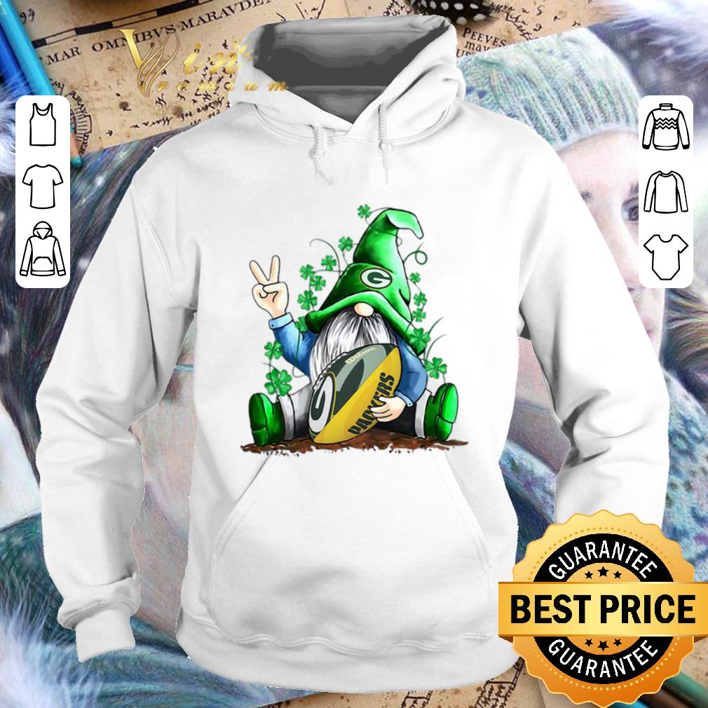 Original Gnome hug Green Bay Packers St Patrick s Day shirt 4 1 - Original Gnome hug Green Bay Packers St. Patrick's Day shirt