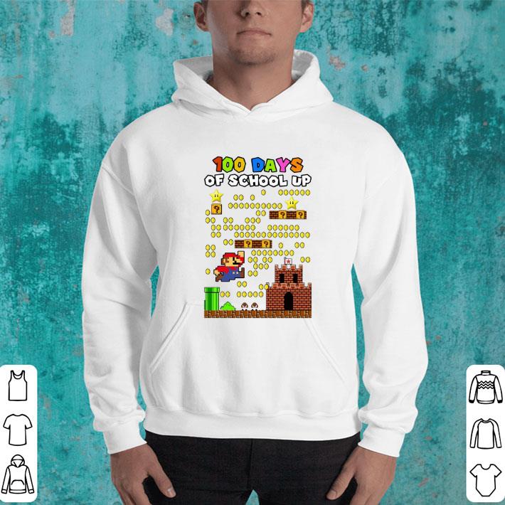 Original Super Mario 100 days of school up shirt Original Super Mario 100 days of school up shirt 4 - Original Super Mario 100 days of school up shirt