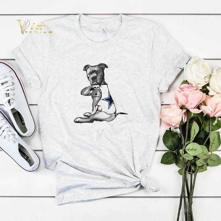 Pitbull tattoo I love Dallas Cowboys shirt sweater 4 - Pitbull tattoo I love Dallas Cowboys shirt sweater