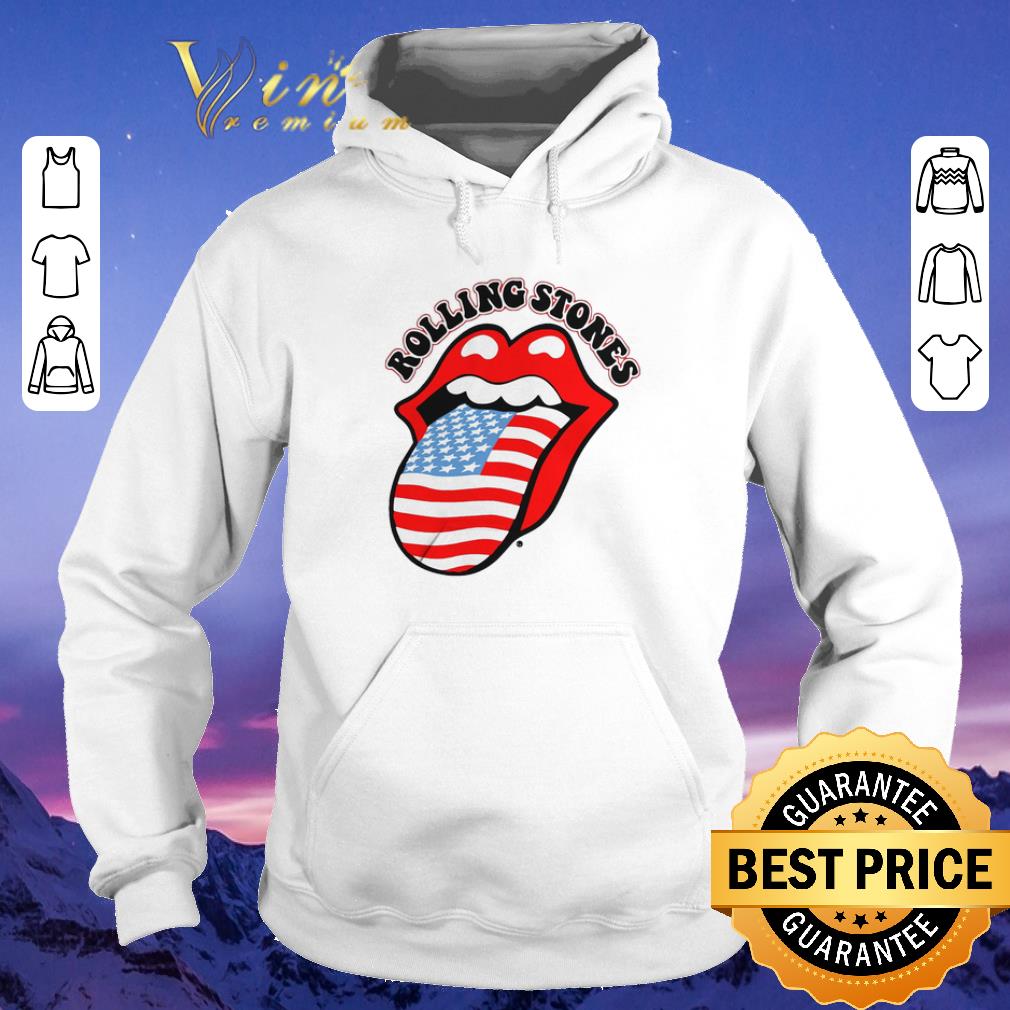 Pretty USA Tongue Rolling Stones American flag shirt sweater 4 - Pretty USA Tongue Rolling Stones American flag shirt sweater